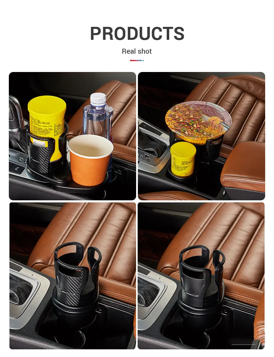 2 in 1 Car Cup Holder Expander 360 Degree Adjustable 2 in 1 Car Cup Holder Expander 360 Degree Adjustable