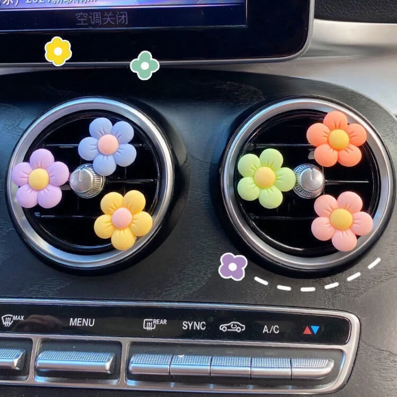 Cute Flower Aromatherapy Car Air Outlet Decoration Cute Flower Aromatherapy Car Air Outlet Decoration